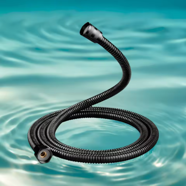 Zwarte RVS Doucheslang met Universele G1/2 Aansluiting – Flexibele Douche Slang