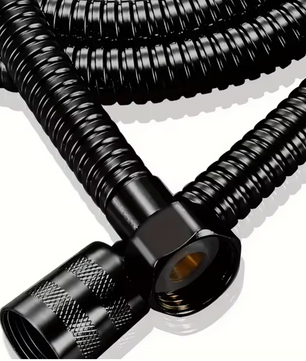 Zwarte RVS Doucheslang met Universele G1/2 Aansluiting – Flexibele Douche Slang