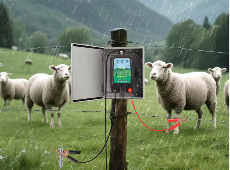 Schrikdraadapparaat 10 km – 12V Elektrische Afrastering Energizer