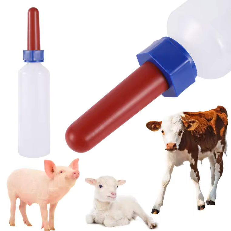 Lammeren en Kalveren Voerfles 500 ml – Zuigfles met Tepel voor Boerderijdieren