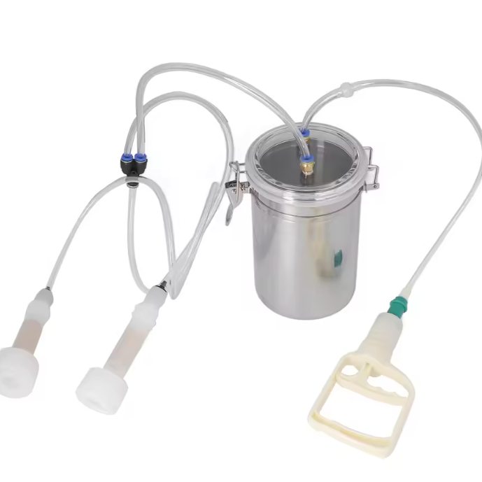 Handmatige Melkmachine 2L – Draagbare Melkset met RVS Fles