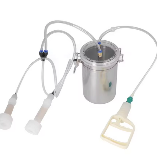 Handmatige Melkmachine 2L – Draagbare Melkset met RVS Fles