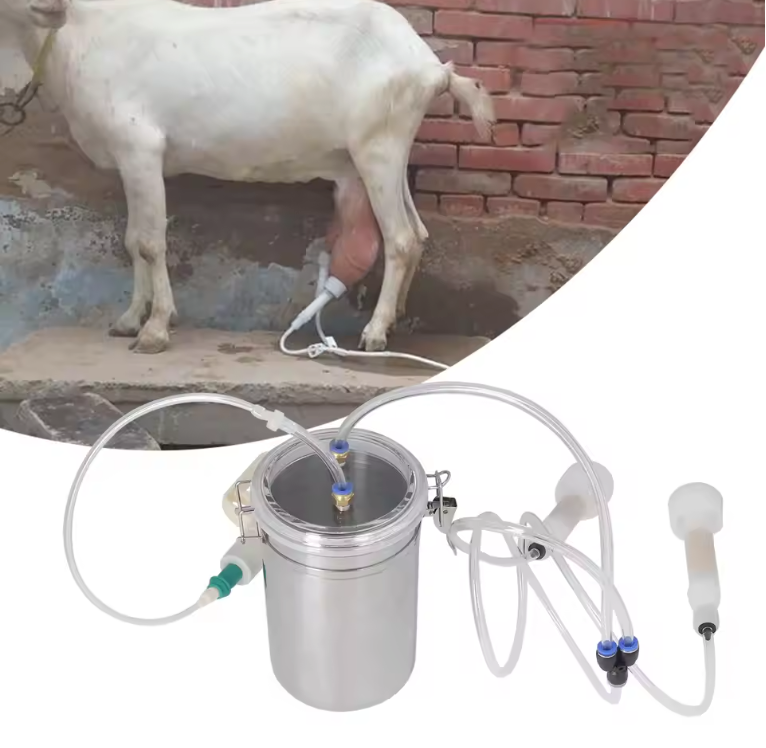 Handmatige Melkmachine 2L – Draagbare Melkset met RVS Fles