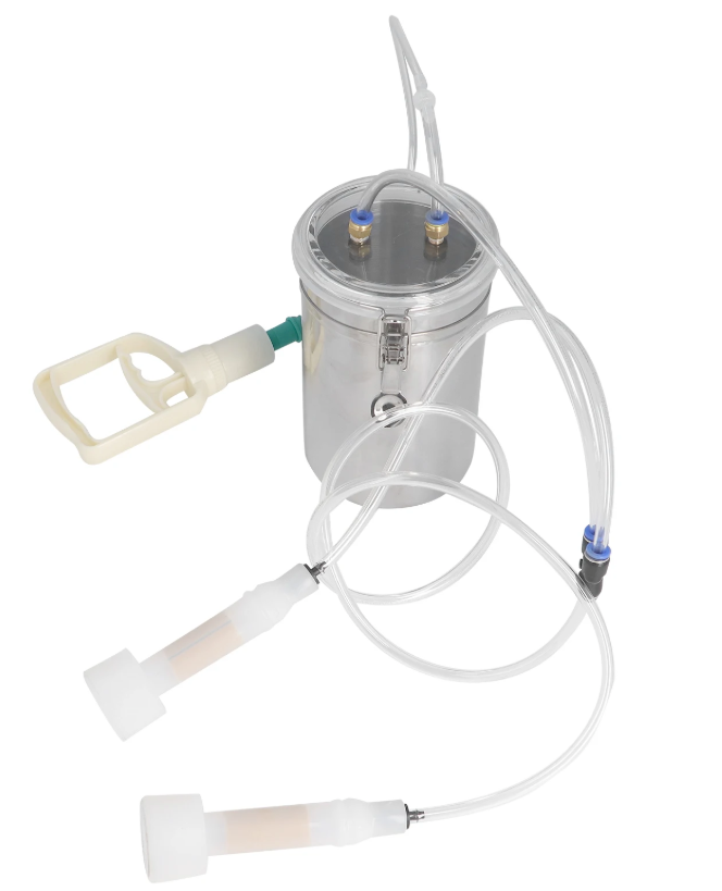 Handmatige Melkmachine 2L – Draagbare Melkset met RVS Fles