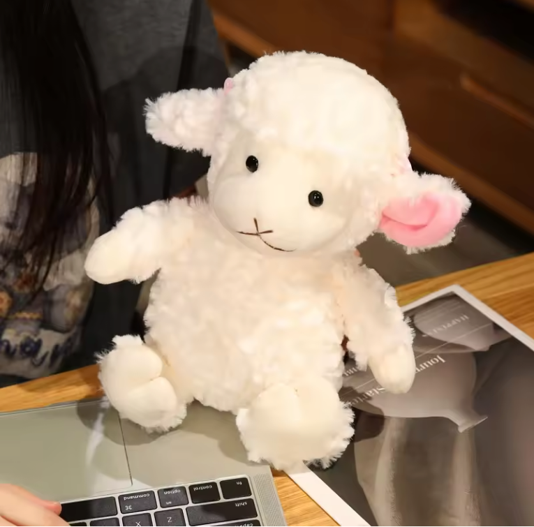 Schattige Schapen Knuffel – Zachte Pluche Lam Knuffel voor Baby’s en Kinderen