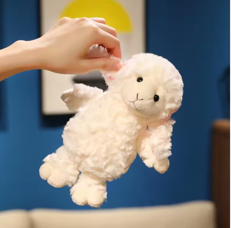 Schattige Schapen Knuffel – Zachte Pluche Lam Knuffel voor Baby’s en Kinderen