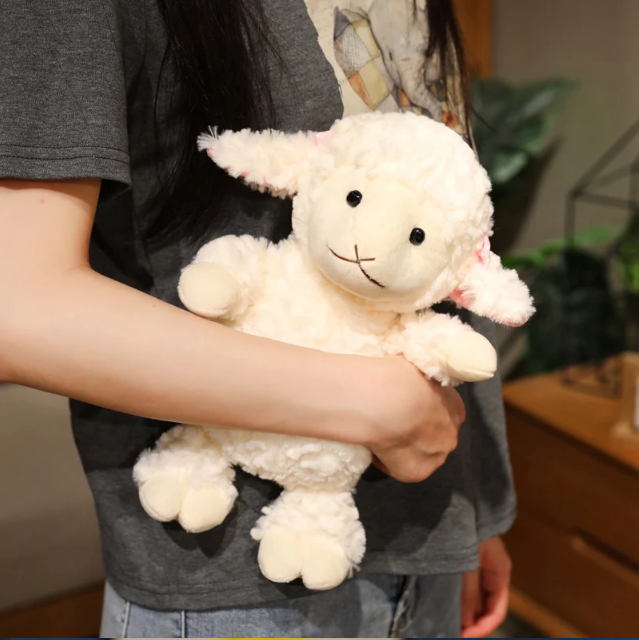 Schattige Schapen Knuffel – Zachte Pluche Lam Knuffel voor Baby’s en Kinderen