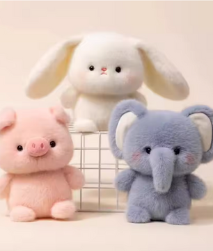Schattige Pluche Olifant Knuffel – Zachte Dierenknuffel voor Bureau, Decoratie en Kinderen (16 cm)