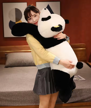 Grote Panda Knuffel – Zacht Pluche Panda Kussen en Knuffel voor Kinderen (60–120 cm)