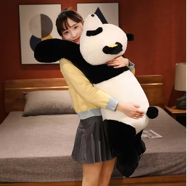 Grote Panda Knuffel – Zacht Pluche Panda Kussen en Knuffel voor Kinderen (60–120 cm)