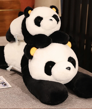 Grote Panda Knuffel – Zacht Pluche Panda Kussen en Knuffel voor Kinderen (60–120 cm)