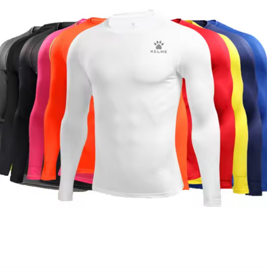 Compressie Sportshirt Lange Mouwen – Ademend Fitness Shirt voor Heren
