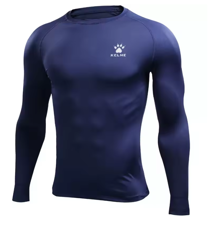 Compressie Sportshirt Lange Mouwen – Ademend Fitness Shirt voor Heren
