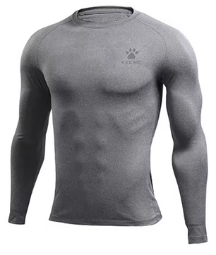 Compressie Sportshirt Lange Mouwen – Ademend Fitness Shirt voor Heren