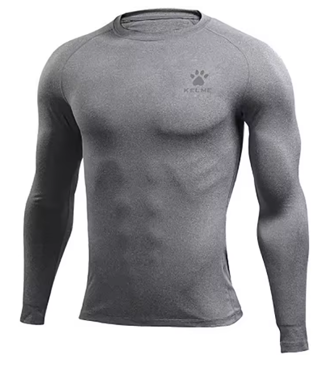 Compressie Sportshirt Lange Mouwen – Ademend Fitness Shirt voor Heren