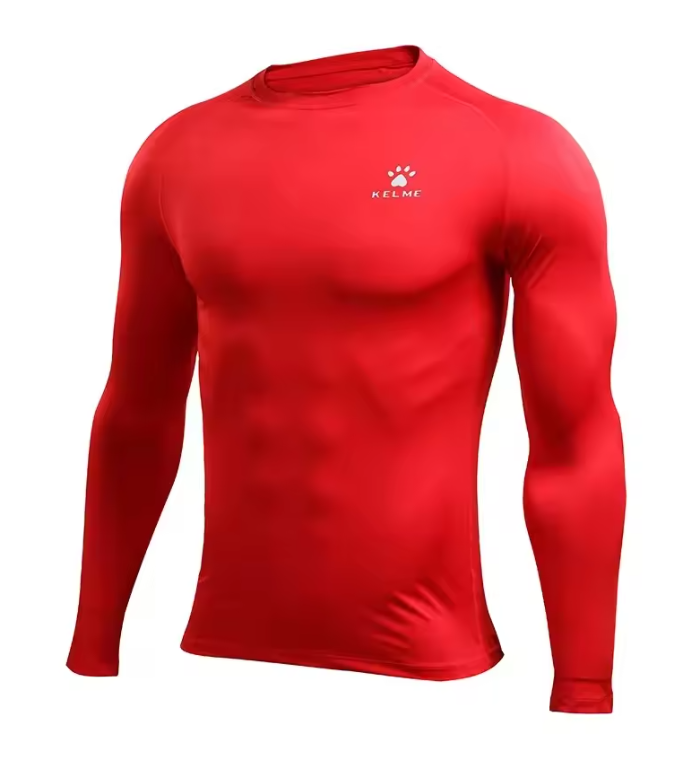 Compressie Sportshirt Lange Mouwen – Ademend Fitness Shirt voor Heren