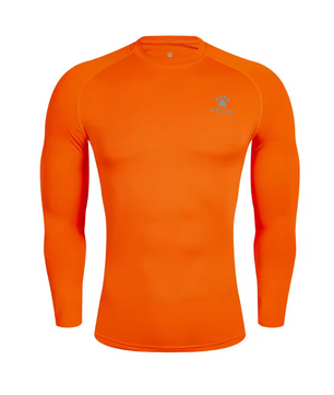 Compressie Sportshirt Lange Mouwen – Ademend Fitness Shirt voor Heren