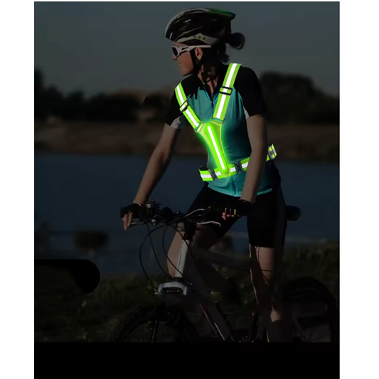 LED Reflecterend Hardloopvest – USB Oplaadbaar en Verstelbaar Veiligheidsvest