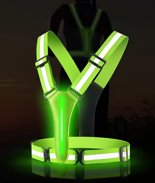 LED Reflecterend Hardloopvest – USB Oplaadbaar en Verstelbaar Veiligheidsvest