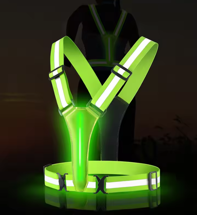 LED Reflecterend Hardloopvest – USB Oplaadbaar en Verstelbaar Veiligheidsvest