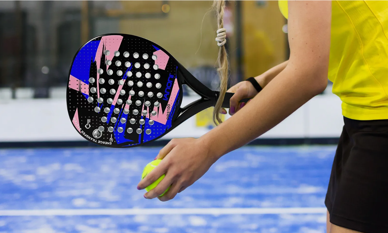 Padel Racket Carbon Fiber – EVA Memory Foam Core Lichtgewicht