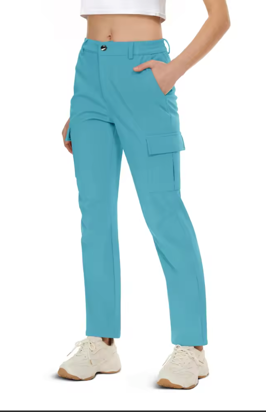 Fleece Gevoerde Outdoor Broek Dames – Waterafstotend, Winddicht en Warm, Hiking en Ski