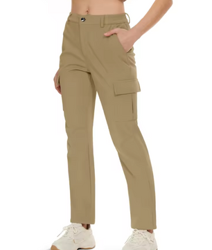Fleece Gevoerde Outdoor Broek Dames – Waterafstotend, Winddicht en Warm, Hiking en Ski