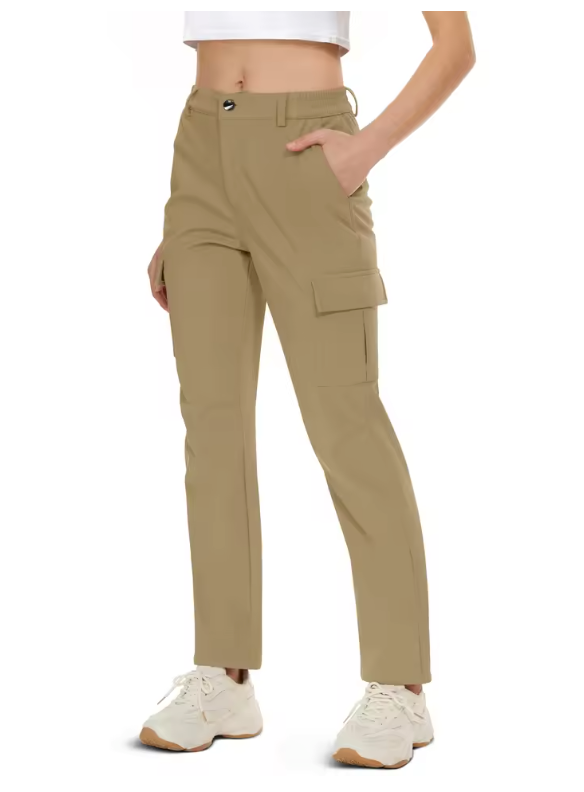 Fleece Gevoerde Outdoor Broek Dames – Waterafstotend, Winddicht en Warm, Hiking en Ski