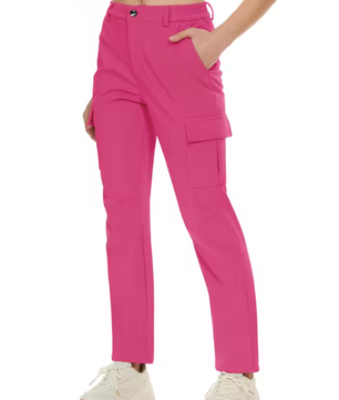 Fleece Gevoerde Outdoor Broek Dames – Waterafstotend, Winddicht en Warm, Hiking en Ski