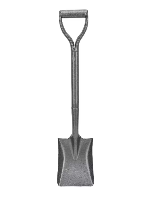 Volledig Metalen Tuinschep – Mn Staal, D-Handgreep, 76 cm, Rond Spadeblad