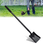 Compacte Metalen Schep – Vierkant Blad, Stevige Steel, 110 cm, Multifunctioneel