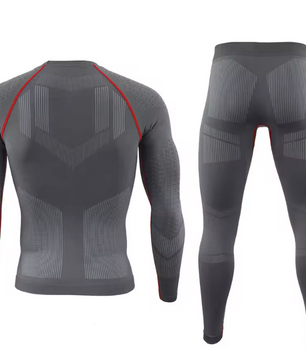 Thermisch Ondergoed Heren Set – Naadloos, Ademend en Sneldrogend, Sport en Winter