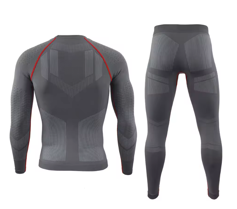Thermisch Ondergoed Heren Set – Naadloos, Ademend en Sneldrogend, Sport en Winter
