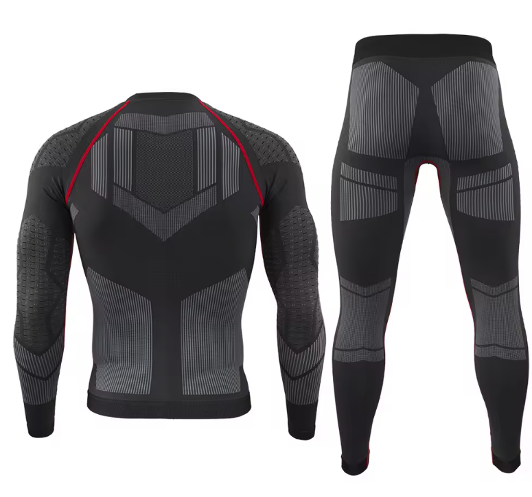 Thermisch Ondergoed Heren Set – Naadloos, Ademend en Sneldrogend, Sport en Winter