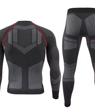 Thermo Ondergoed Heren – Naadloze Long Johns Set, Ademend en Sneldrogend