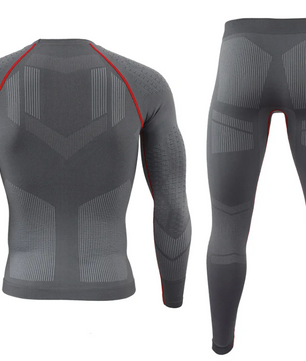 Thermisch Ondergoed Heren Set – Naadloos, Ademend en Sneldrogend, Sport en Winter