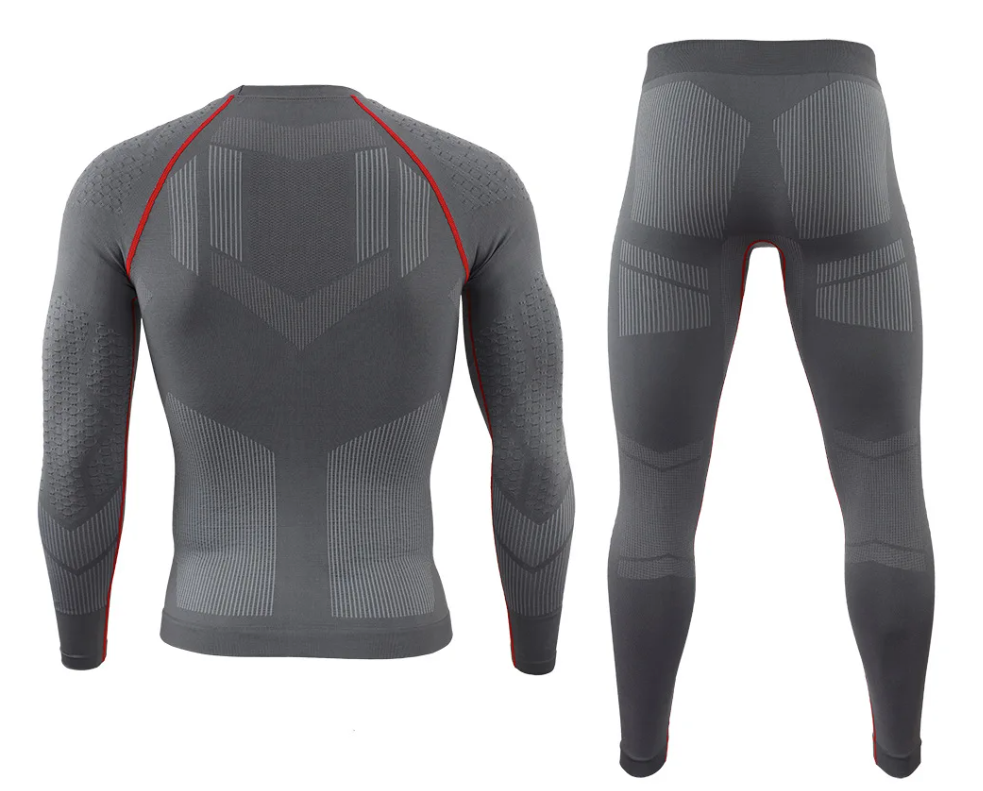Thermo Ondergoed Heren – Naadloze Long Johns Set, Ademend en Sneldrogend
