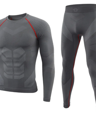 Thermisch Ondergoed Heren Set – Naadloos, Ademend en Sneldrogend, Sport en Winter
