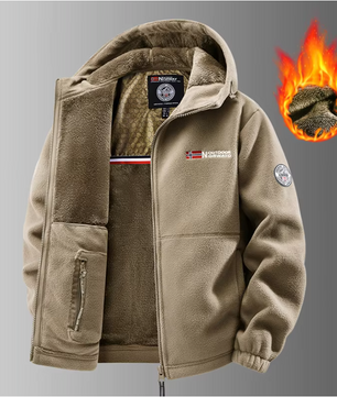 Verwarmde Heren Jas – Fleece Softshell, Thermisch en Ademend, Outdoor en Sport
