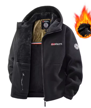Verwarmde Heren Jas – Fleece Softshell, Thermisch en Ademend, Outdoor en Sport