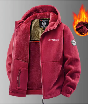 Verwarmde Heren Jas – Fleece Softshell, Thermisch en Ademend, Outdoor en Sport
