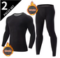 Thermisch Ondergoed Heren Set – Halfhoge Kraag, Warm en Comfortabel, 2-Delig