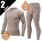 Thermisch Ondergoed Heren Set – Halfhoge Kraag, Warm en Comfortabel, 2-Delig