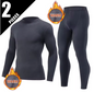 Thermisch Ondergoed Heren Set – Halfhoge Kraag, Warm en Comfortabel, 2-Delig