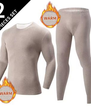 Thermisch Ondergoed Heren Set – Halfhoge Kraag, Warm en Comfortabel, 2-Delig