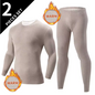 Thermisch Ondergoed Heren Set – Halfhoge Kraag, Warm en Comfortabel, 2-Delig