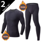 Thermisch Ondergoed Heren Set – Halfhoge Kraag, Warm en Comfortabel, 2-Delig