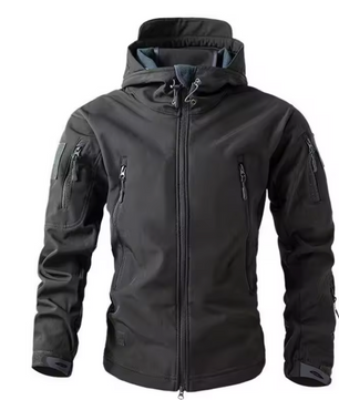 Softshell Heren Jas – Waterafstotend, Fleece Gevoerd en Thermisch, Outdoor en Hiking