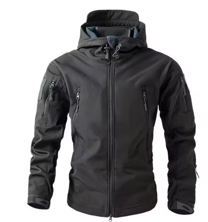 Softshell Heren Jas – Waterafstotend, Fleece Gevoerd en Thermisch, Outdoor en Hiking