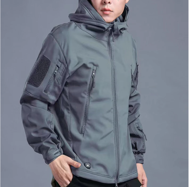 Softshell Heren Jas – Waterafstotend, Fleece Gevoerd en Thermisch, Outdoor en Hiking